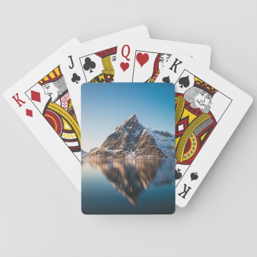 Norway Lofoten Mountain Playing Cards