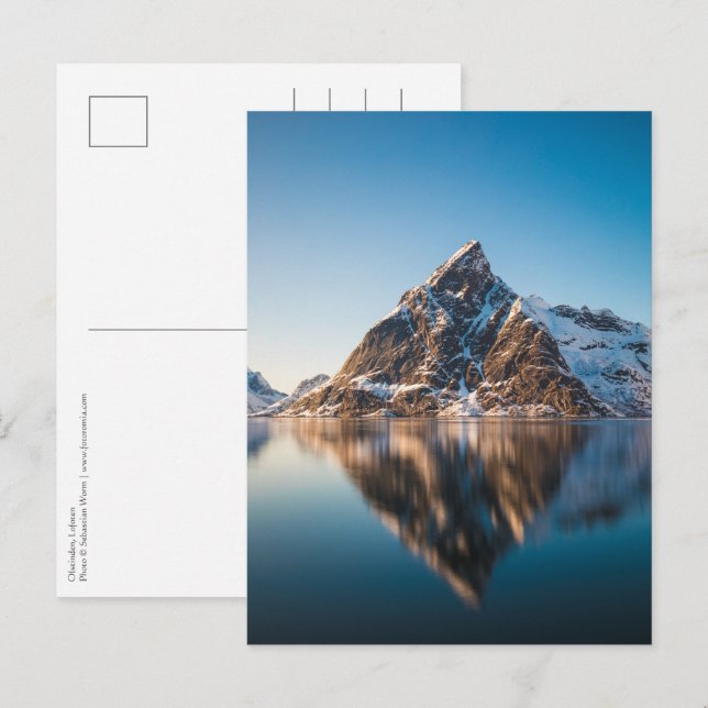 Norway Lofoten Mountain Postcard (Front/Back)