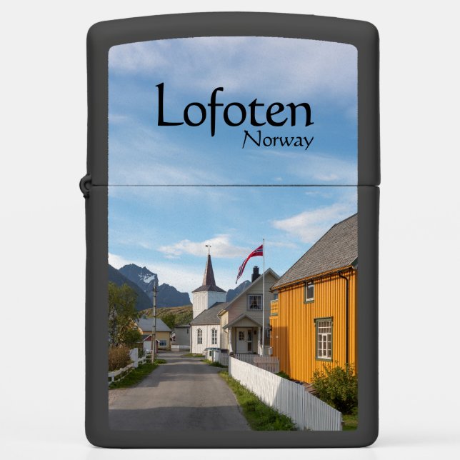 Norway Lofoten Reine Zippo Lighter (Front)