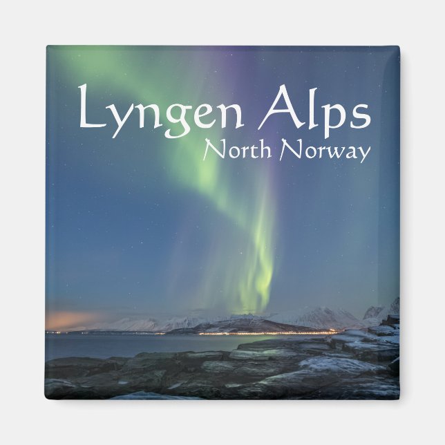 Norway Lyngen Souvenir Magnet (Front)