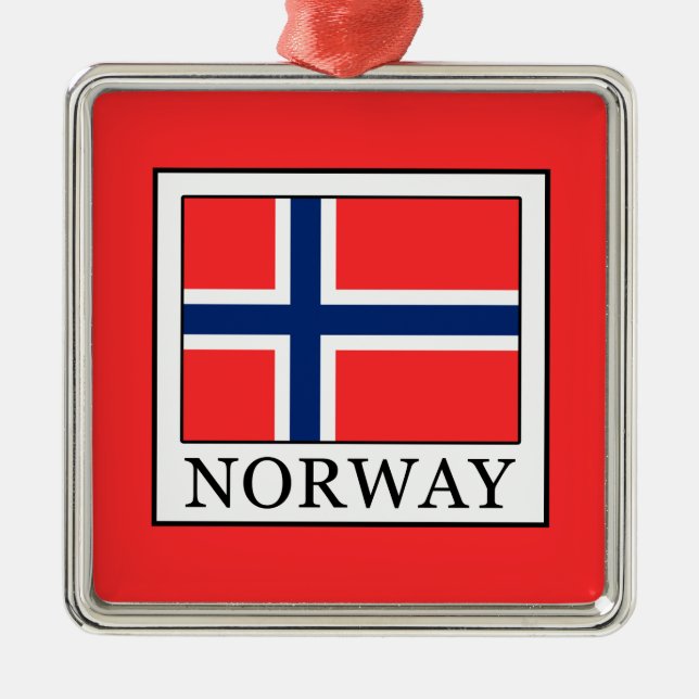 Norway Metal Ornament (Front)