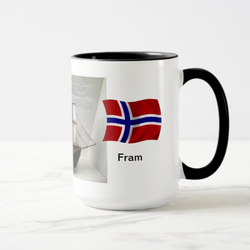 Norway Model of Nansens ship Fram Mug