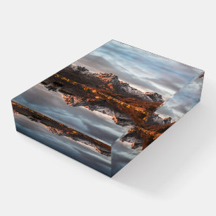 Norway Mountains Landscape Photo Paperweight
