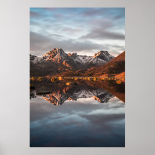 Norway Mountains Landscape Photography Poster