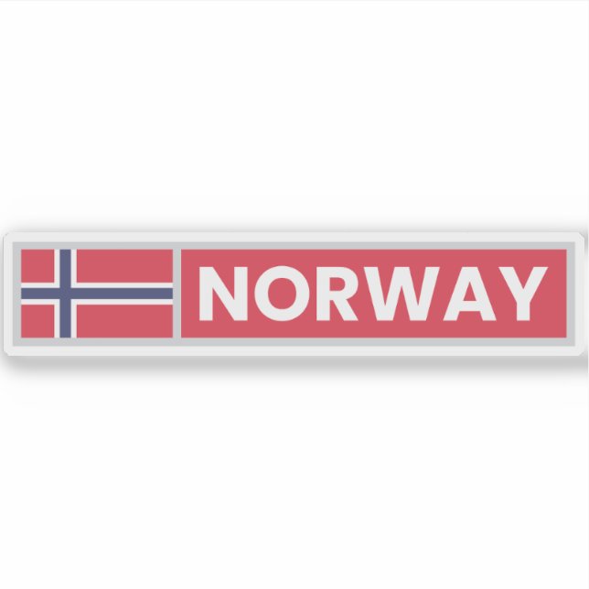 Norway National Flag Sticker (Front)