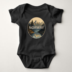 Norway Norge Scandinavia Europe Baby Bodysuit