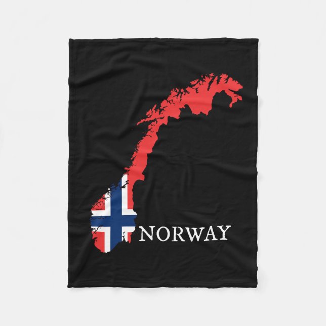 Norway - Norway Flag Fleece Blanket (Front)