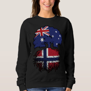 Norway Norwegian Australian Australia Tree Roots Sweatshirt
