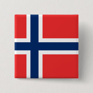 Norway (Norwegian) Flag Button