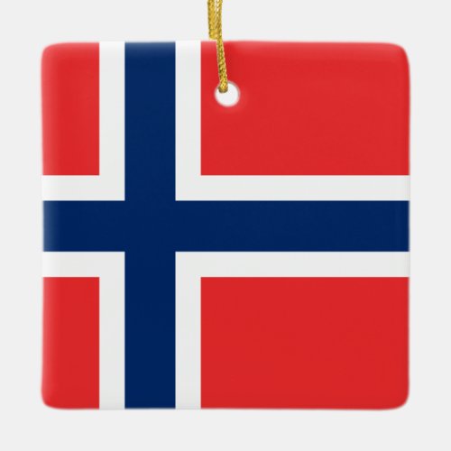 Norway Norwegian Flag  Ceramic Ornament