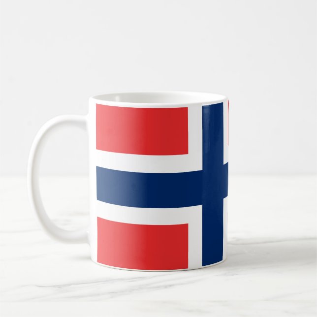 Norway (Norwegian) Flag Coffee Mug (Left)