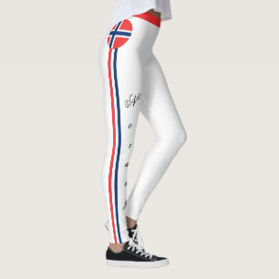 Norway & Norwegian Flag fashion, travel/sport fans Leggings