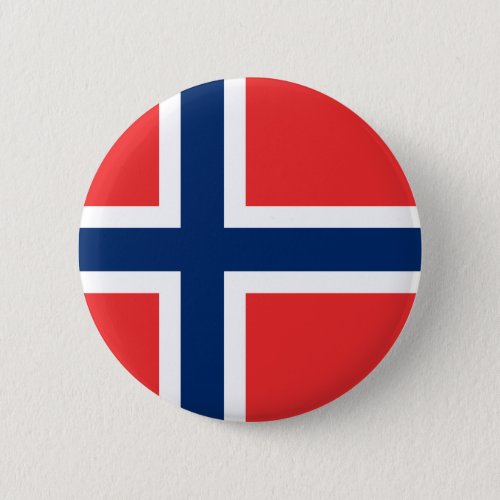 Norway _ Norwegian Flag Pinback Button