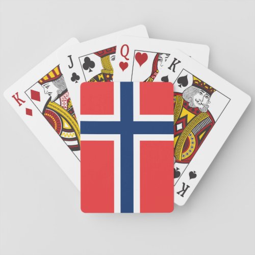 Norway Norwegian Flag Poker Cards