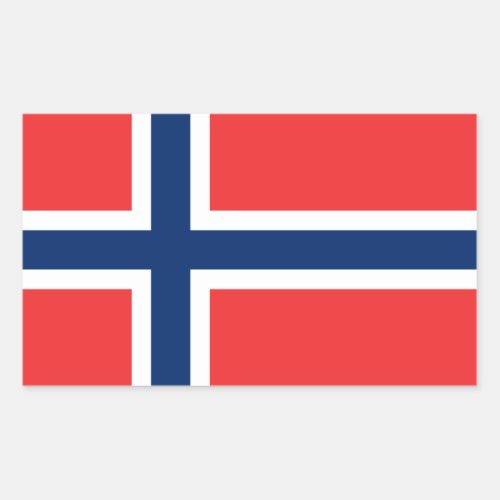 Norway _ Norwegian Flag Rectangular Sticker