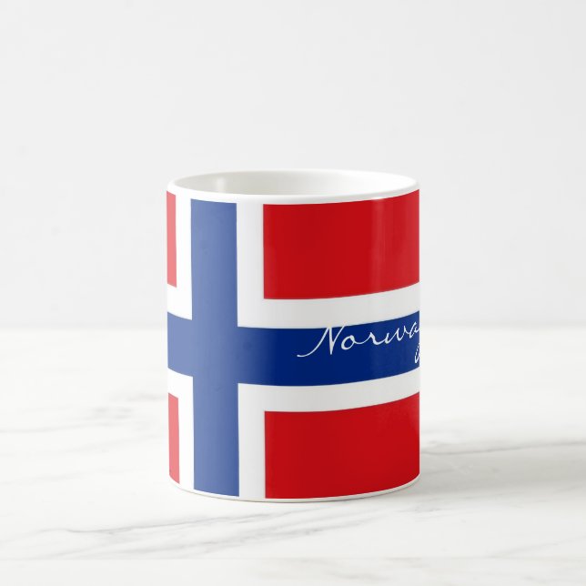 Norway norwegian flag souvenir mug (Center)
