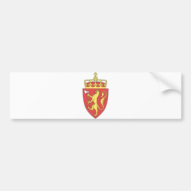 Norway Official Coat Of Arms Heraldry Symbol Bumper Sticker (Front)