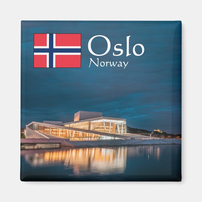 Norway Oslo Souvenir Magnet (Front)