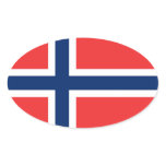 NORWAY OVAL STICKER