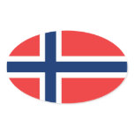 NORWAY OVAL STICKER