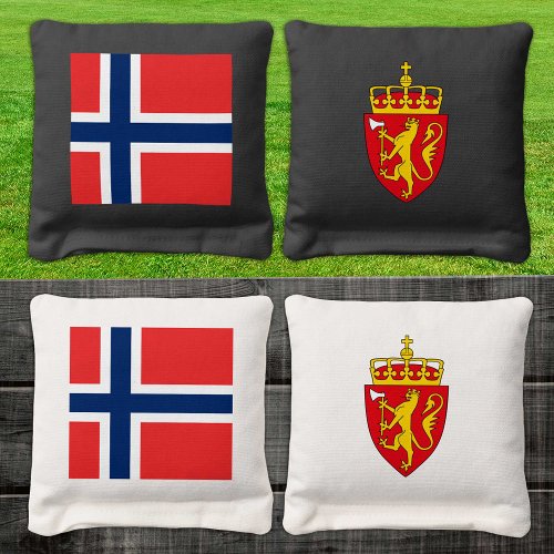 Norway patriotic bags Norwegian Flag Cornhole Bags