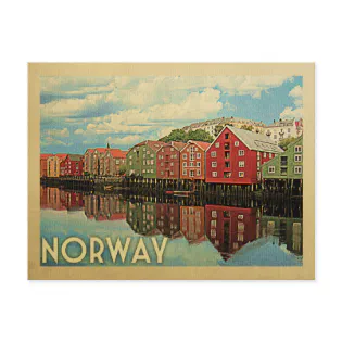 Norway Postcard Vintage Travel