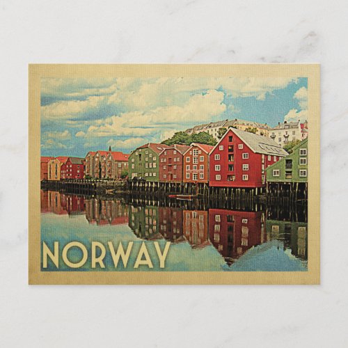 Norway Postcard Vintage Travel