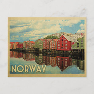 Norway Postcard Vintage Travel