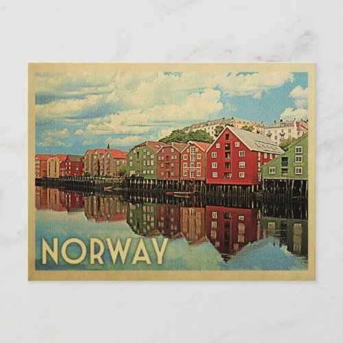 Norway Postcard Vintage Travel