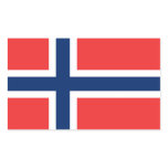 NORWAY RECTANGULAR STICKER