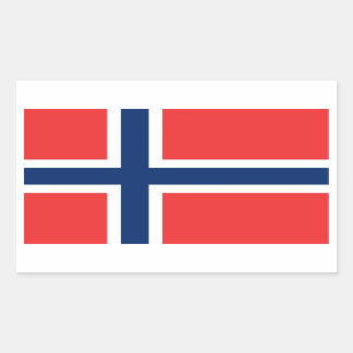 NORWAY RECTANGULAR STICKER