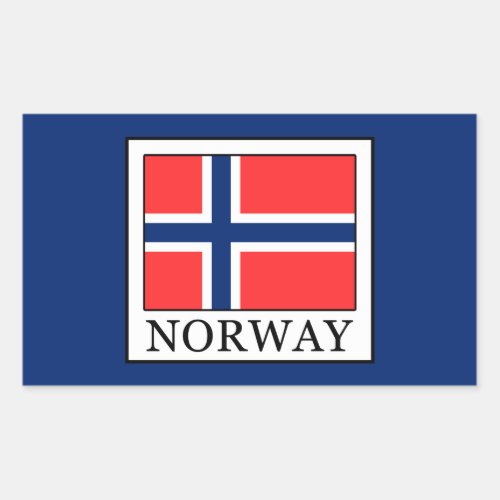 Norway Rectangular Sticker