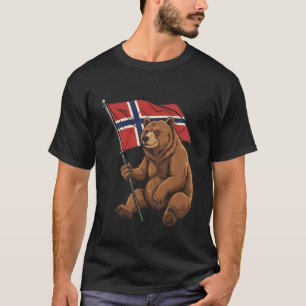 Norway Roots Norge Norwegian Flag 18 T-Shirt