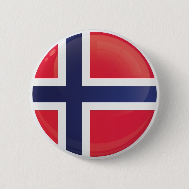 Norway  Round Icon Flag Button (Front)