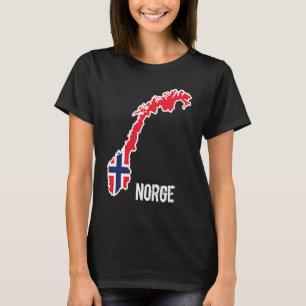 Norway Scandinavia Norwegian Flag Europe T-Shirt