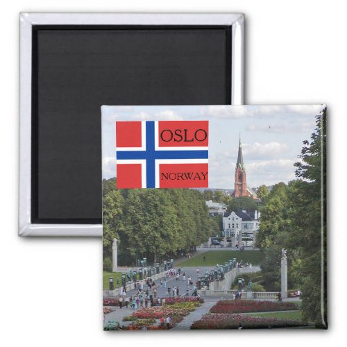 Norway Scandinavia Oslo Vigeland travel souvenir Magnet