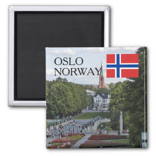 Norway Scandinavia Oslo Vigeland travel souvenir Magnet
