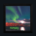 Norway Scandinavian Northern Lights Red Cliffs Gift Box<br><div class="desc">Norway Scandinavian Northern Lights Red Cliffs Trolltunga</div>