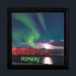 Norway Scandinavian Northern Lights Red Cliffs Gift Box<br><div class="desc">Norway Scandinavian Northern Lights Red Cliffs Trolltunga</div>