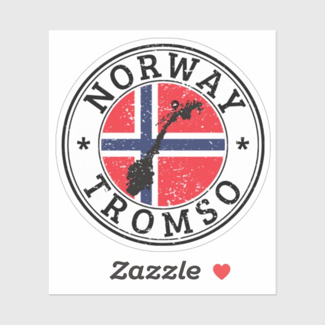 Norway Seal Sticker Round Flag For Laptop Book... (Sheet)