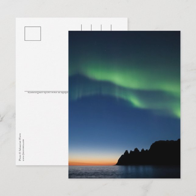 Norway Senja Northern Lights Postcard (Front/Back)