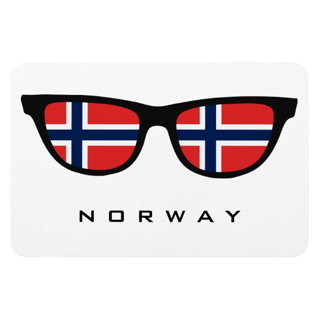 Norway Shades custom text & color magnet (Horizontal)