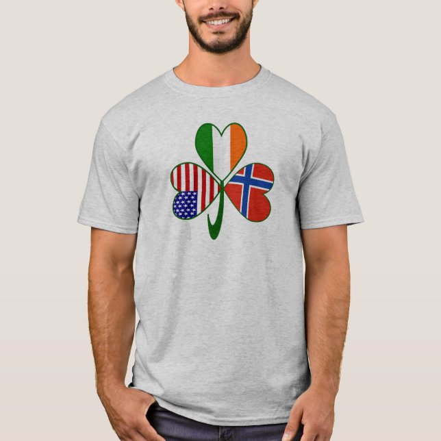 Norway Shamrock T-Shirt (Front)