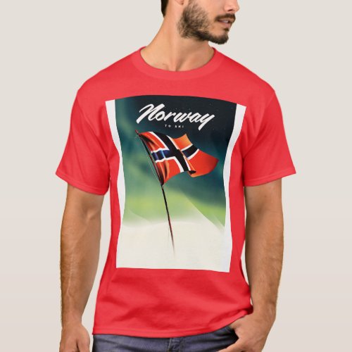 Norway Ski poster T_Shirt