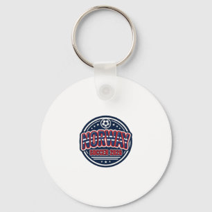 Norway Soccer 2026 Soccer Bold Country Typography Keychain