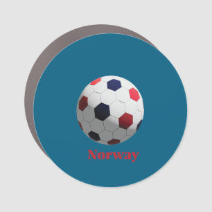 Norway Soccer Car Magnet