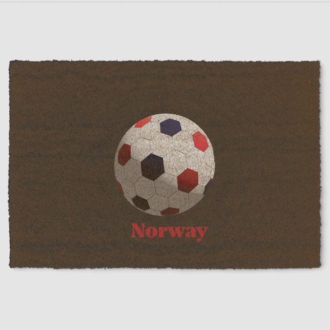 Norway soccer fiber doormat (Front)