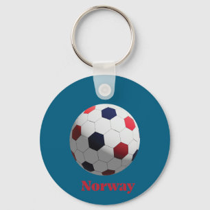 Norway soccer keychain