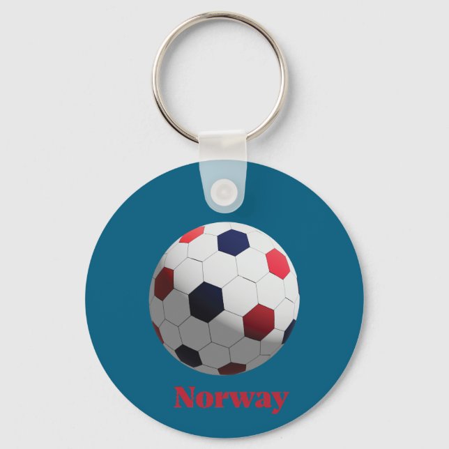 Norway soccer keychain (Front)
