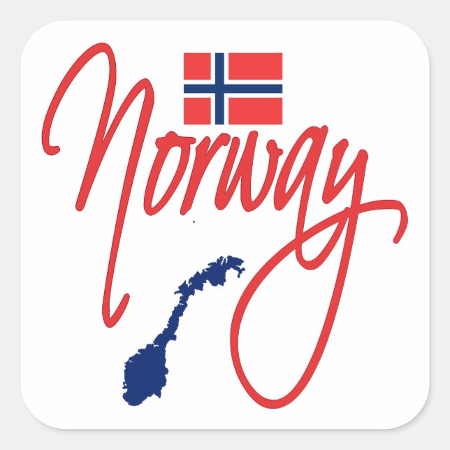 Norway Square Sticker (Front)